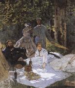 Claude Monet Le dejeuner sur i-herbe oil painting on canvas
